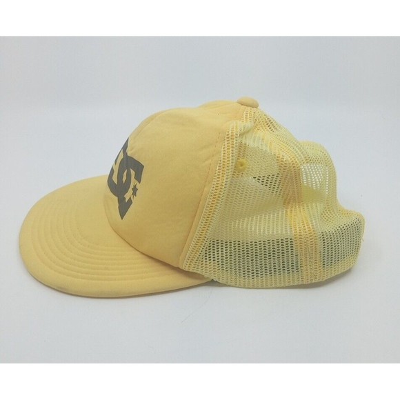 Vintage DC Skateboarding Gas Station Trucker Hat YELLOW - Picture 2 of 4